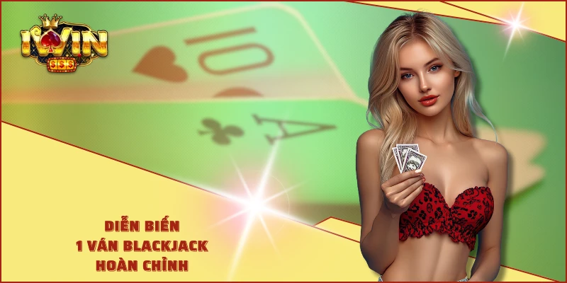 Diễn biến 1 ván blackjack hoàn chỉnh